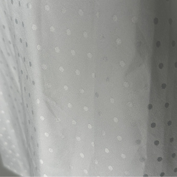 Kate Spade Mrs Camisole Tank Top White Dot‎ Fabric with Black Trim Size Small - Picture 11 of 11